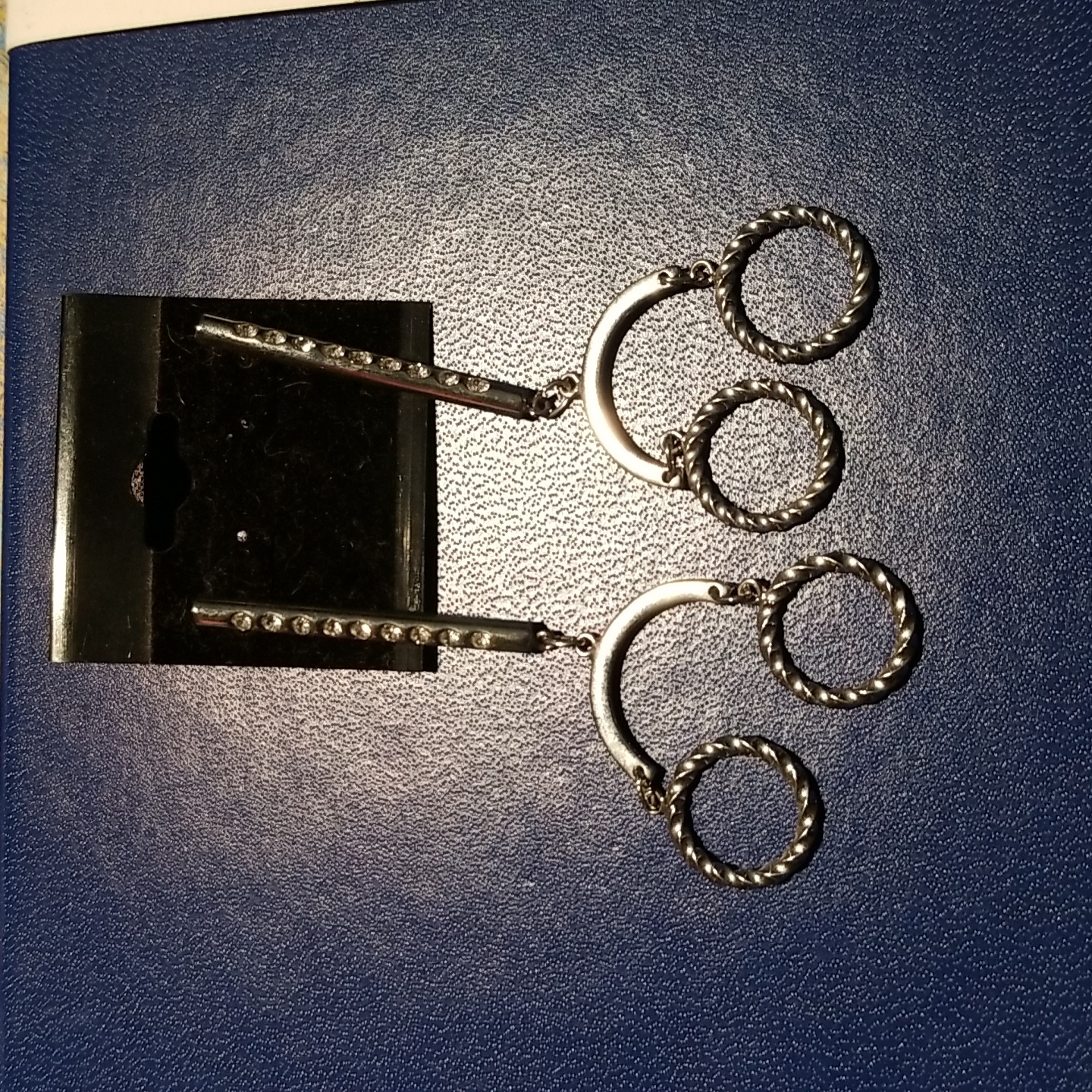 Dangling Earrings Silver Euc